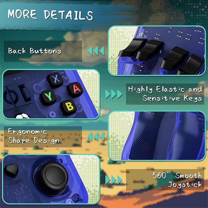R36MAX Handheld Game Console, 40000+ Games Retro Gaming Console, 256GB TF Card - Image 4