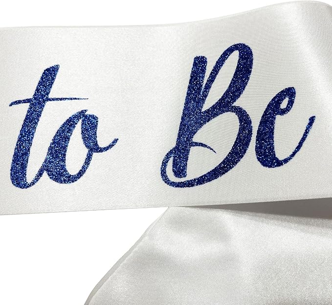 Bride to Be Sash Blue, Bride Sash Bachelorette Party Bridal Shower Sashes - Image 5
