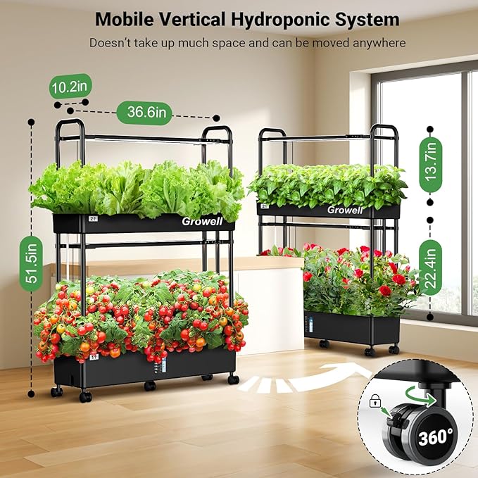 Large Hydroponics Growing System Kit, 60 Pods Vertical Hydroponic Garden - Image 6
