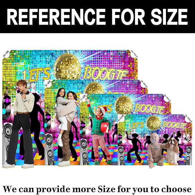 Disco Backdrop 7X5ft Retro Glow Party 70s 80s 90s Theme Stage Dance Background - Image 6