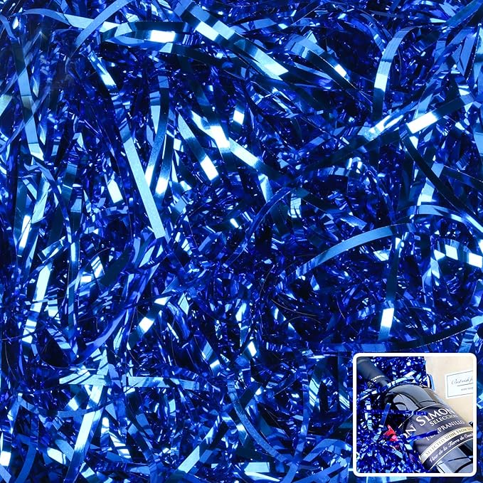 Zwish 150 Gram Sparkly Iridescent Film PP Hamper Shreds & Strands Shredded by ZwishShop