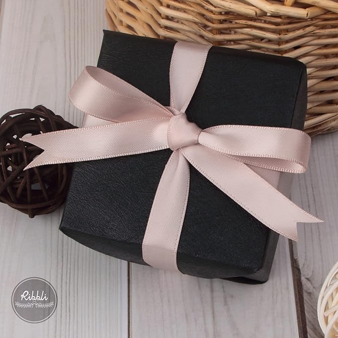 Ribbli Vanilla Double Faced Satin Ribbon, 1/2” x Continuous 25 Yards, Use - Image 2