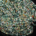Song Xi 90pcs 4mm Natural Indian Agate Gemstone Beads Faceted Round Loose Stone by SongXi