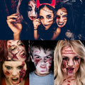 30 Sheets 220+ PCS Halloween Fake Scars Tattoos Temporary, Chucky Zombie Makeup by XIYOKA