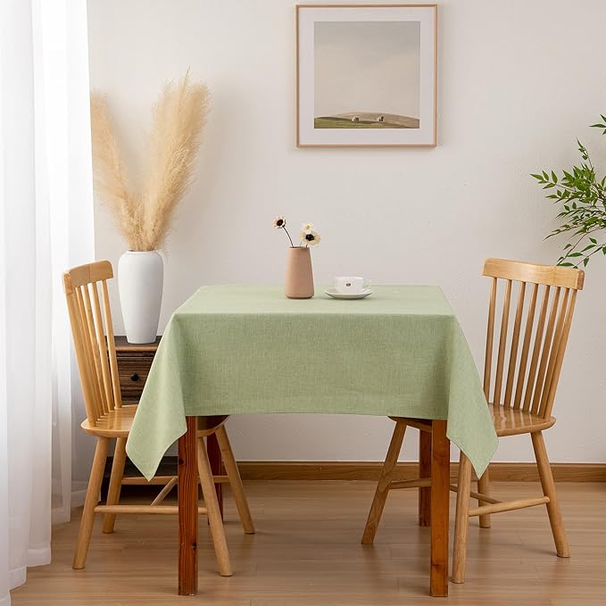 Hiasan 2 Pack Faux Linen Square Tablecloth - Image 2