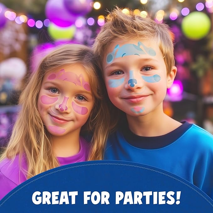 Blue’s Clues Costume Face Tattoos – Temporary Tattoo Set - Image 3