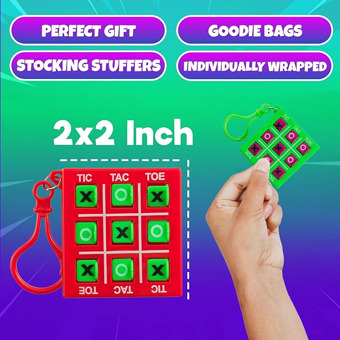 Mini Tic Tac Toe Keychain Games - Image 3