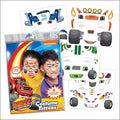Blaze Costume Face Temporary Tattoos – Kids Temporary Tattoo Set Featuring by Savvi