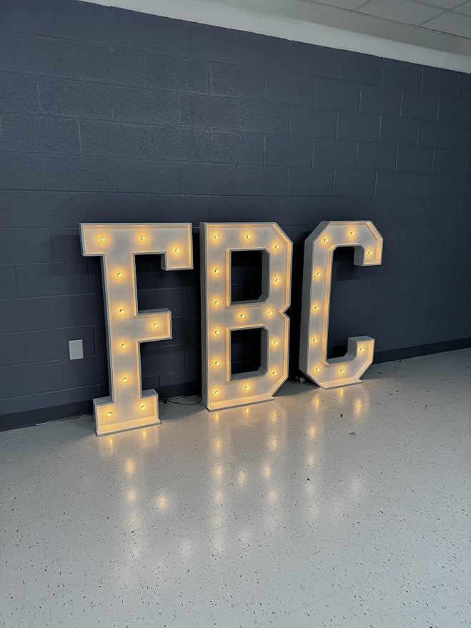 4ft Wood Marquee Letters/Numbers (Price is per Marquee, Once Order is Placed - Image 6