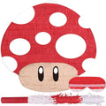 Mushroom Pinatas Bundle with a Blindfold and a Bat, Mexican Theme Parties by Birchio