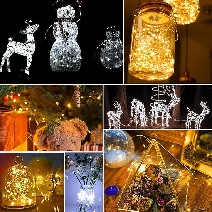 pozzolanas 24 Pack 7ft Waterproof LED Fairy Lights - Image 6