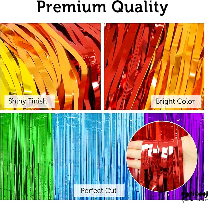 Rainbow Streamers Party Decorations - Image 4