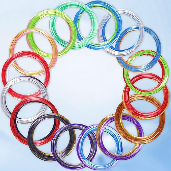 MIKA3D 2 Dual Color in 1 Silk PLA Filament Refill Sample Pack, 16 Different - Image 3