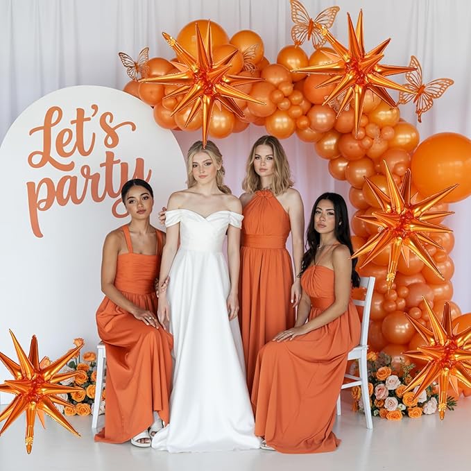 Orange Star Balloons - Image 6