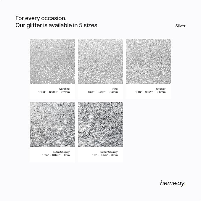 Hemway Eco Friendly Biodegradable Glitter 100g / 3.5oz Bio Cosmetic Safe - Image 3