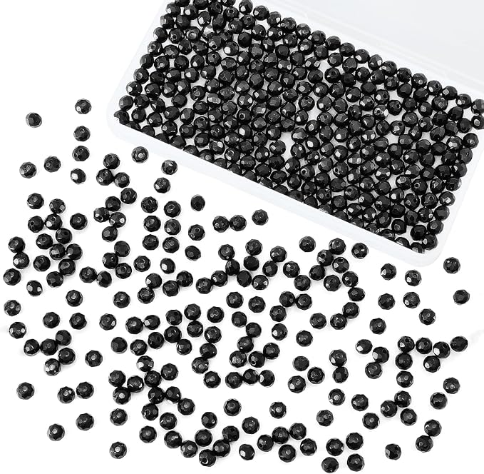 500Pcs 6mm Crystal Glass Beads for Jewelry Making Beads for Bracelets Necklace by Laopottbeads