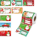 500 PCS Christmas Gift Tags, Christmas Name Tags Stickers Roll, Self-Adhesive by Siawoy