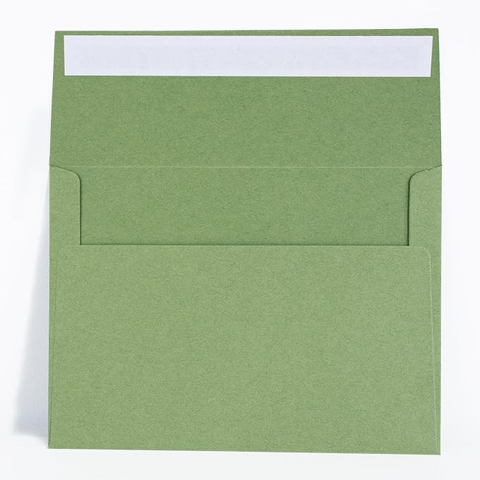 100 Pack Sage green 5x7 Envelopes by AZAZA