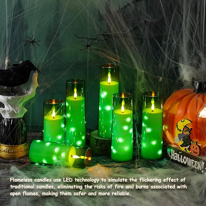 Flickering Flameless LED Candles, Battery Operated Candles 9 Pcs - Image 6