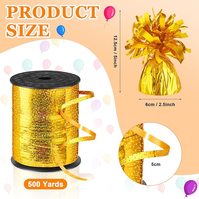 24 Pcs Balloon Weights Metallic Anchor Balloon Holder - Image 2