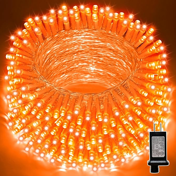 LAMPHOME 33ft Halloween Decorative Mini Lights, 100 LED Transparent Wire Fairy by ULL