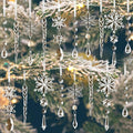 Christmas Tree Decorations 18Pcs, Acrylic Crystal Ornaments by AuroTrendsDirect
