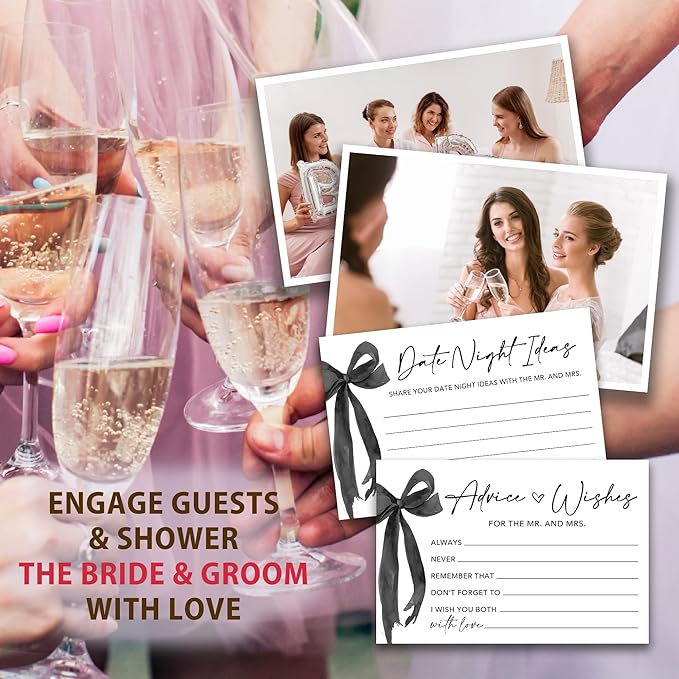 50 Pcs Advice and Wishes for the Mr and Mrs Cards in Box - Image 4