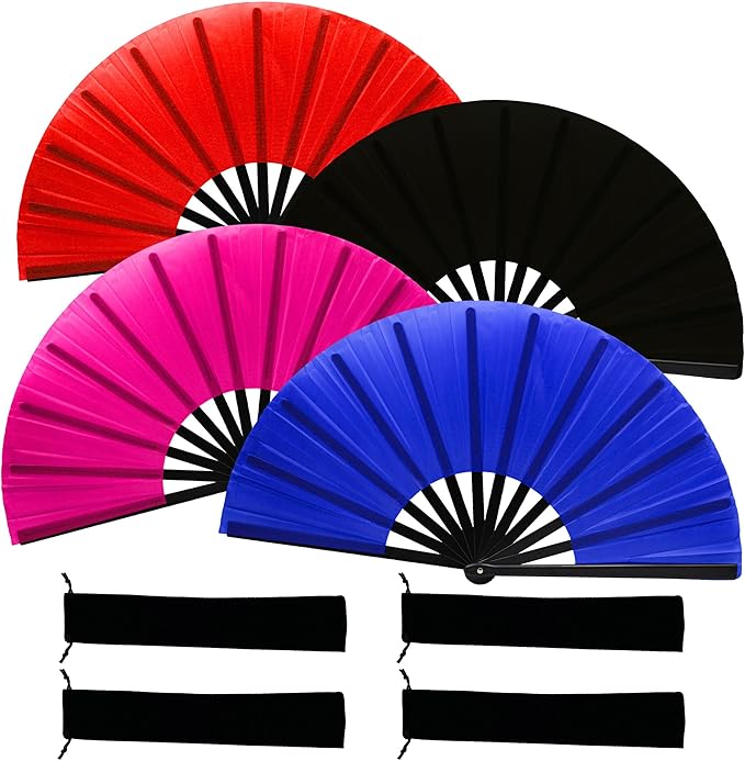 13inch Large Rave Fan Popping Clacking Fans by Unknown