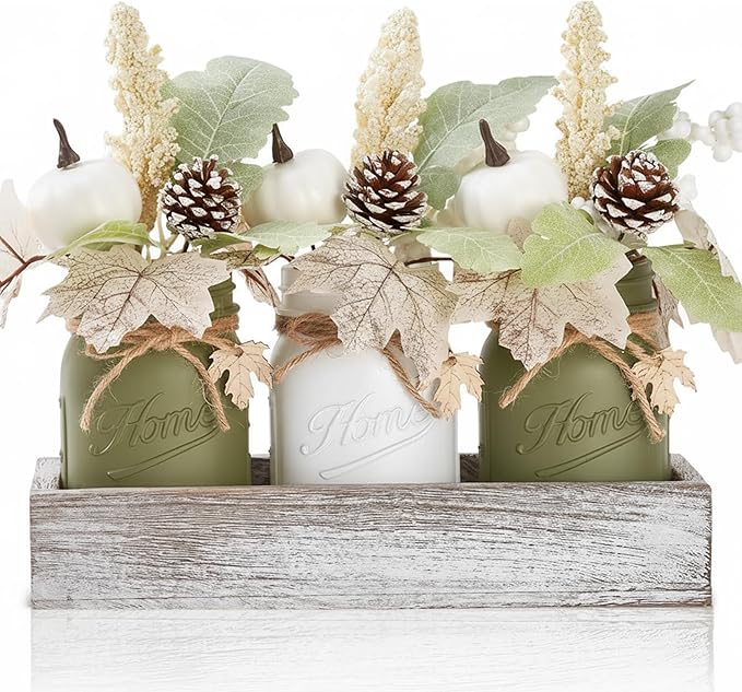 Fall Thanksgiving Table Decor, Centerpieces by KIVIVO