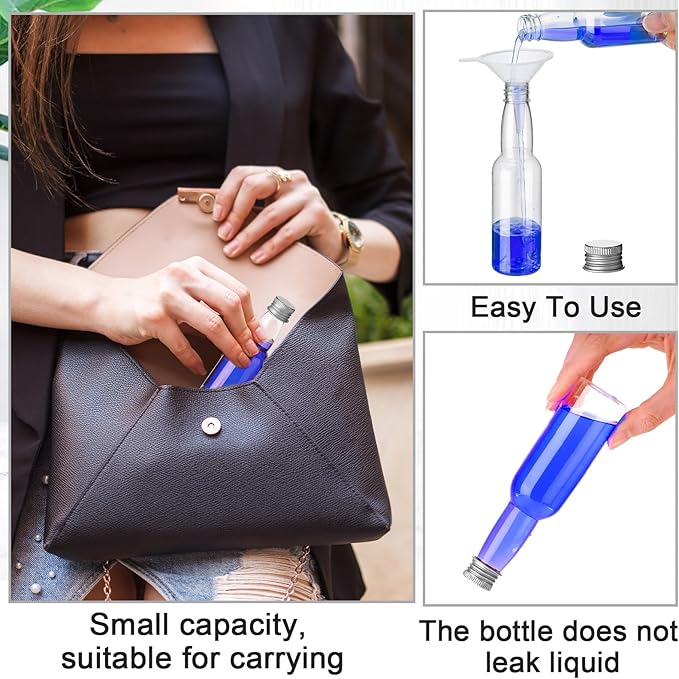 120 Pcs Mini Liquor Bottles Airtight Shot Miniature Empty Plastic Alcohol - Image 3