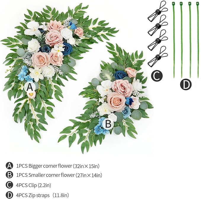 Artificial Wedding Arch Flowers Kit - Image 2