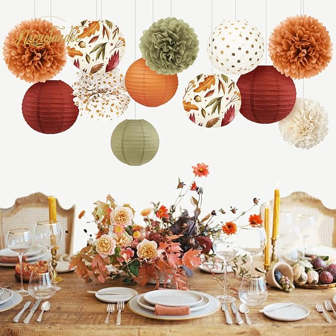 NICROLANDEE Fall Wedding Decorations, Fall Baby Bridal Shower, Autumn Harvest - Image 6