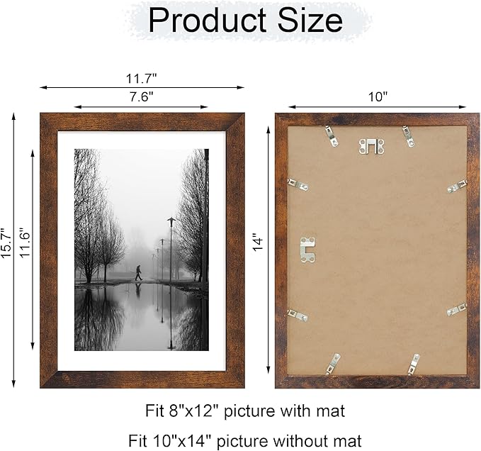 10x14 Picture Frame Set of 4 - Image 4