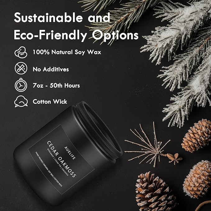 Cedar Oakmoss Candle | Scented Candles - Image 3