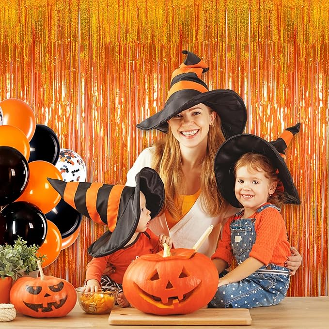 Reusable Foil fringe Curtains Halloween Decor Indoor Party Decorations - Image 6