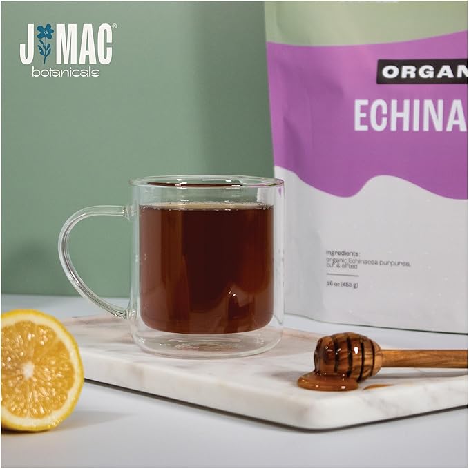 J Mac Botanicals, Organic Echinacea Herb & Sifted, Echinacea Purpurea, Organic - Image 3