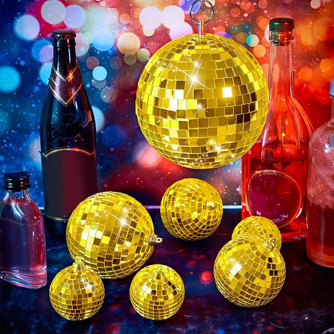 WILLBOND 12 Pack Disco Ball Mirror Ball - Image 7