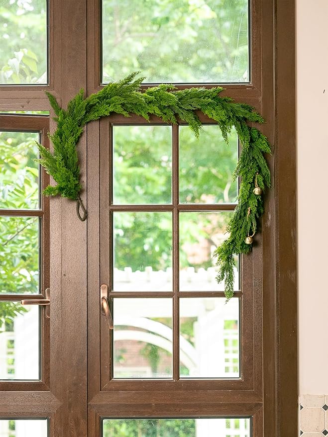 6FT Christmas Garland Cypress Garland Artificial Pine Garland Realistic - Image 4