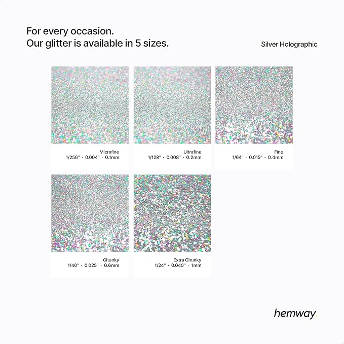 Hemway Eco Friendly Biodegradable Glitter 100g / 3.5oz Bio Cosmetic Safe - Image 3