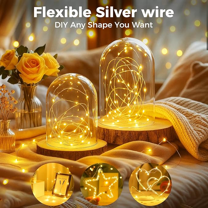 24 Pack Fairy Lights with Timer Battery Operated, 3 Modes 7ft Mini Waterproof - Image 6