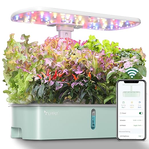 LetPot LPH-Air Hydroponics Growing System Kits, APP & WiFi Controlled Smart by LetPot