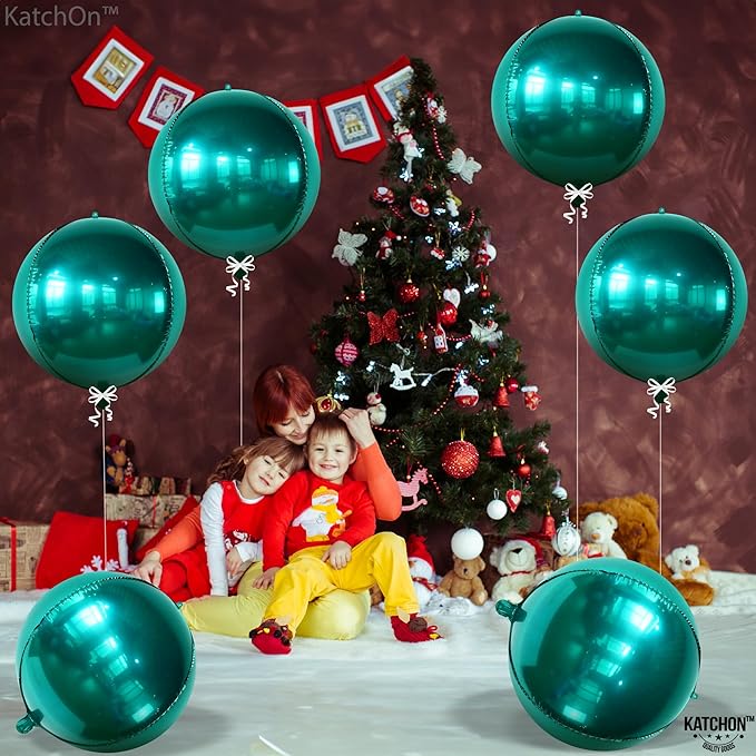 KatchOn, Metallic Emerald Green Balloons - Image 8