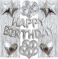 29 Pcs Silver Birthday Party Decorations by WEIKA