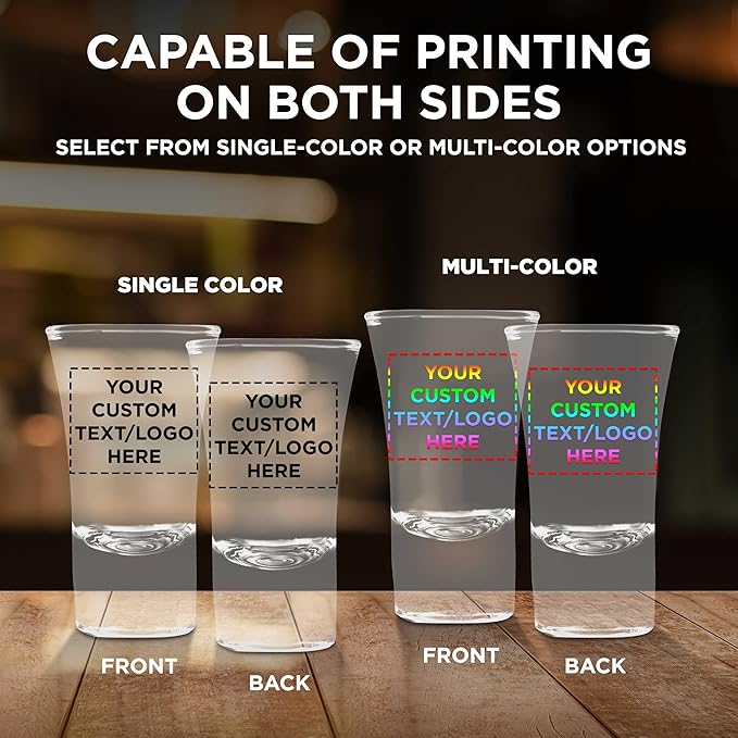 Custom 2 oz. Lord Shooter Etched Shot Glasses, 10 pack, Personalized Text - Image 6