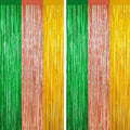 2 Pack Metallic Tinsel Foil Fringe Curtains, Door Streamers Photo Booth Backdrop by Unknown