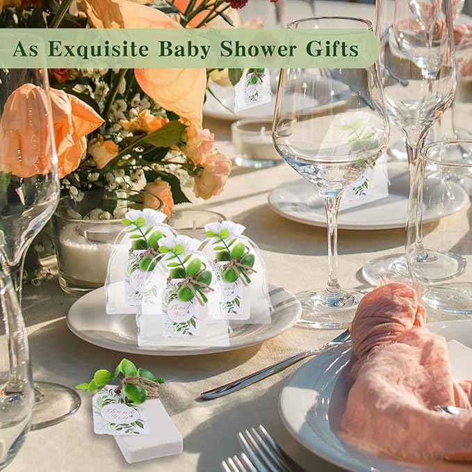 50PCS Handmade Soap Wedding Favor Natural Eucalyptus Handmade Soaps Soap Thank - Image 6