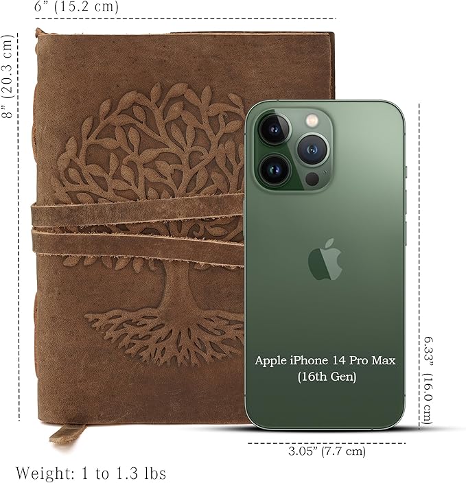 LUXEORIA Tree Of Life Leather Journal - Image 2