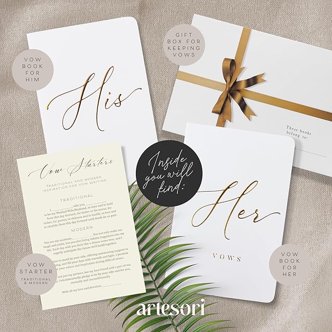 ARTESORI Premium Wedding Vow Book - Image 2