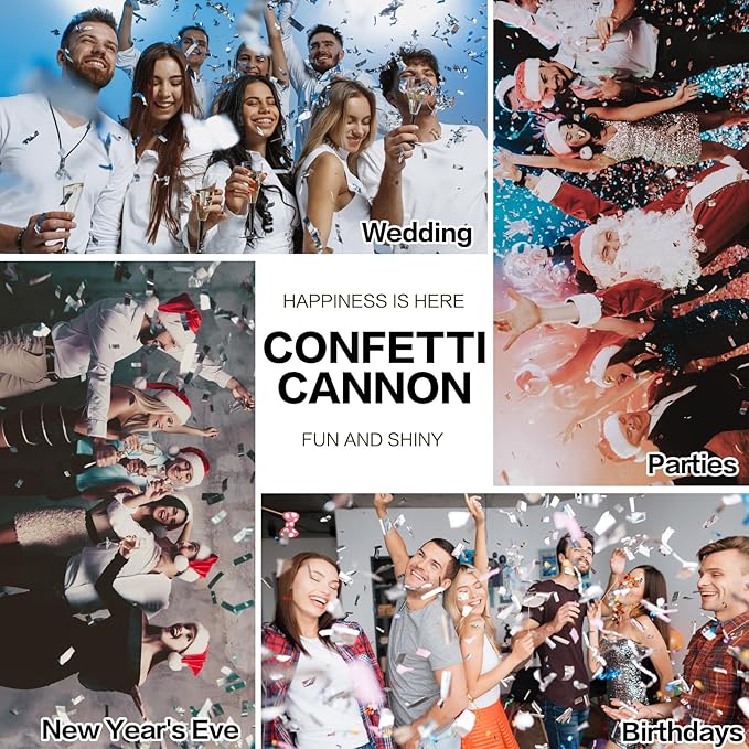 12Pack Sliver Confetti Poppers - Image 6