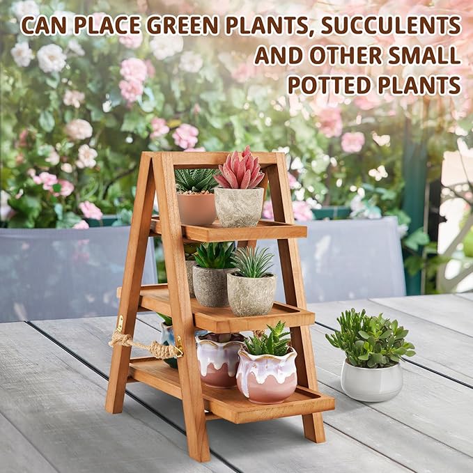 Wooden Cupcake Stand, 3 Tier Cupcake Display Stand - Image 5
